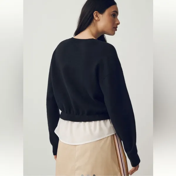 NWT Maeve The Gemini Twofer Pullover Sweater size‎ small - Image 3
