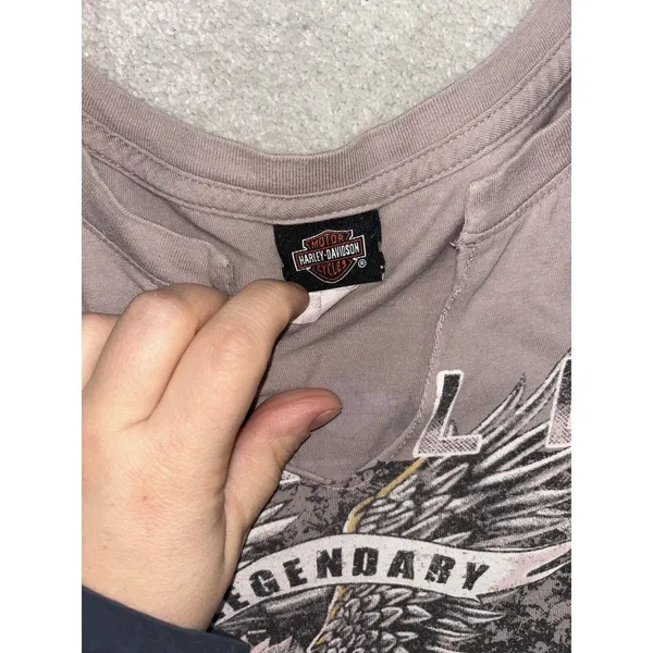 harley davidson v neck women medium‎ shirt Myrtle Beach - Image 3