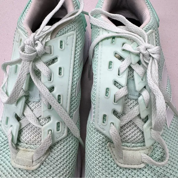 Adidas Duramo Mint White Running Shoes Sneakers Womens 8 Classic Athletic - Image 9