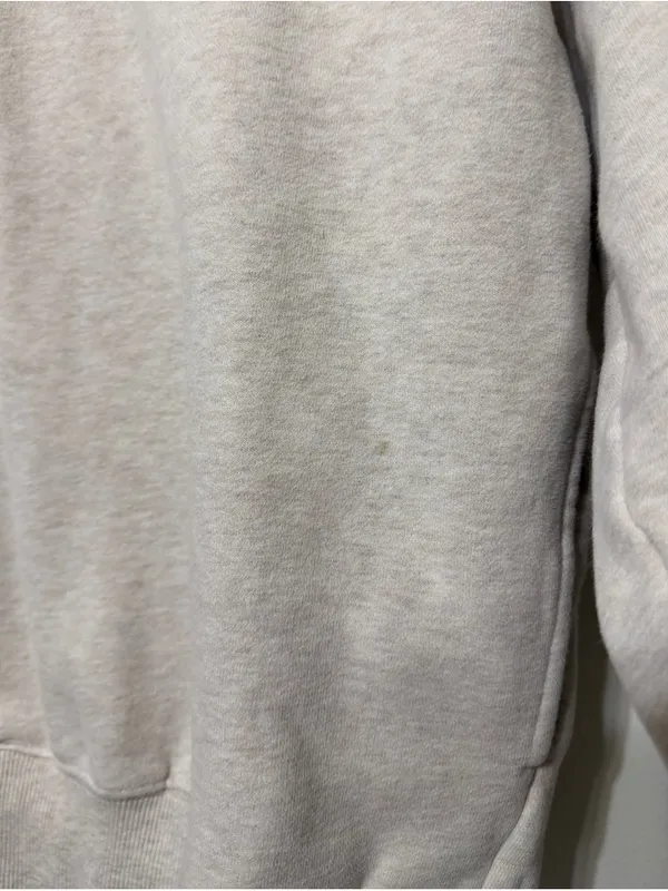 ARITZIA TNA Cozy Fleece Mega 1/4 Zip Oversized Pullover Sweatshirt Small Cream - Image 5