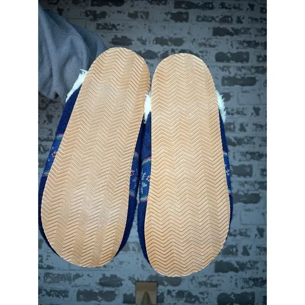 Lands end | blue Sherpa lined slippers - Image 4