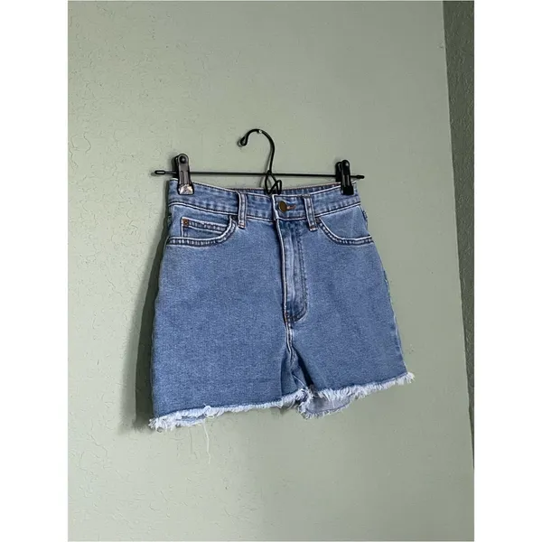 Billabong So Cheeky Cutoff Denim Shorts Size 24 Blue - Image 4