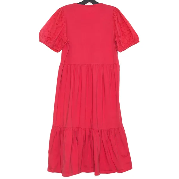 J Crew Dress Cottage Prairie Romantic Feminine Boho Minimalist Retro Midi Medium - Image 2