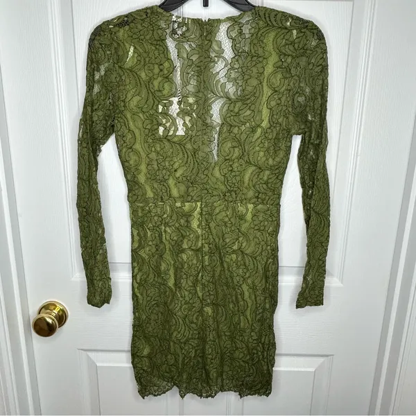 Angel Biba Shannon Green Lace Dress Size 8 NWT‎ - Image 2
