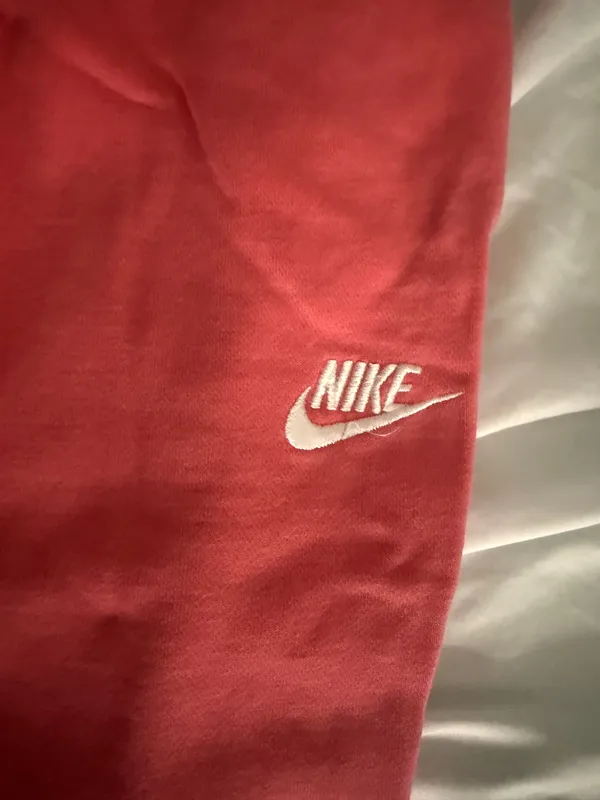 Pink Nike Cuffed Joggers - Image 2