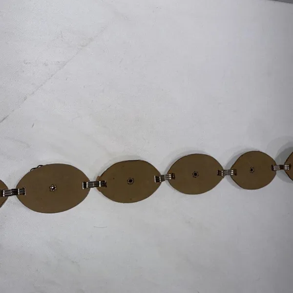Vintage Y2K Silver Tone‎ Stamped Metal Boho Western Rodeo Concho Style Belt - Image 11