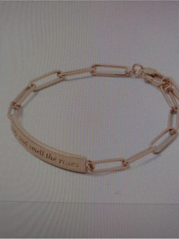 Kate Spade-Stop And Smell Roses ID Bracelet in Rose Gold Tone - Image 12