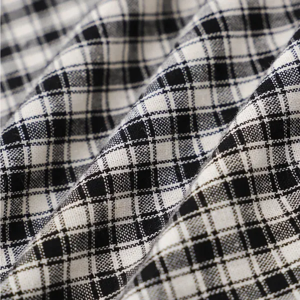 Rihoas Black Plaid V Neck Ruffle Blouse Size XS - Image 7