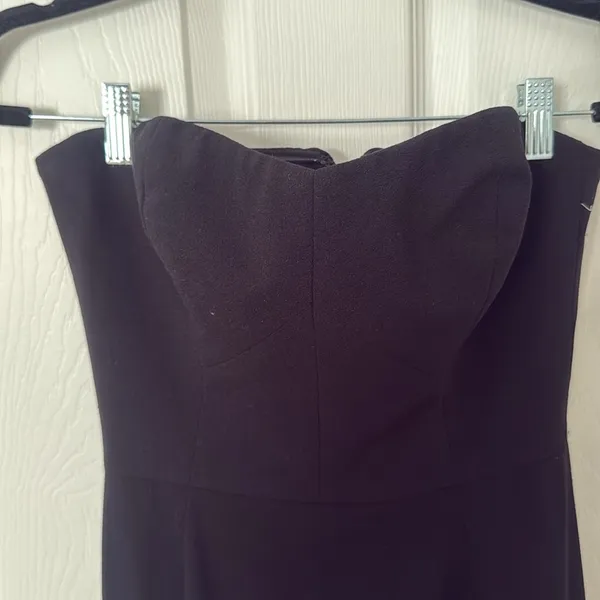 Dress the population Black Strapless Evening Gown size medium - Image 3