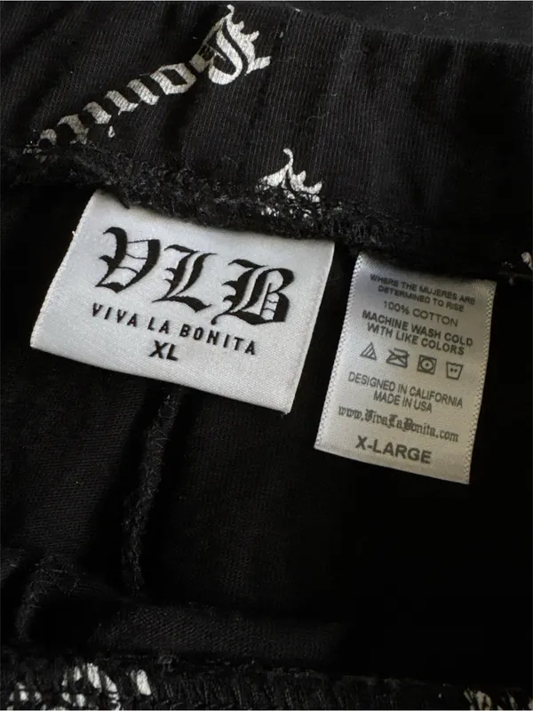 VIVA LA BONITA | Allover Print Bike Shorts Size XL - Image 4