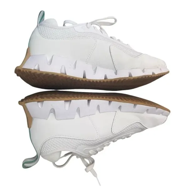 Reebok Womens Zig Dynamica AR30106W-WGZ White With Green Running Shoes 8M New - Image 5