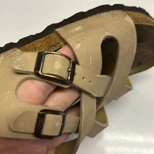 Birkenstock Size 39 Tan Calais Cork Footbed Sandal (Left foot only) Unisex - Image 6