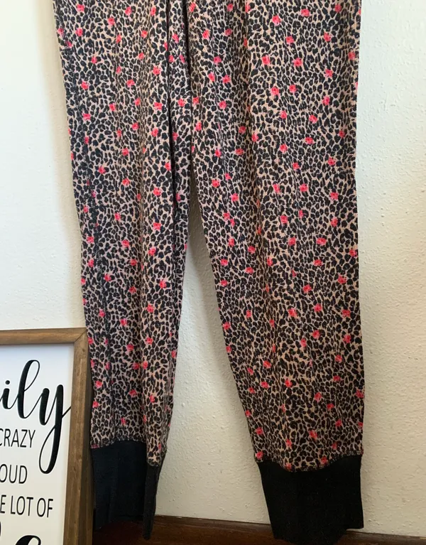 Victoria’s Secret Leopard / Roses Onesie Large - Image 5