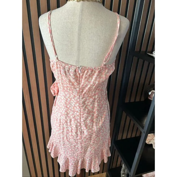 Hello Molly Princess Polly Mini Dress Light Pink Floral Size M - Image 4