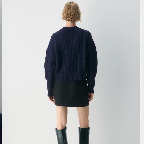 Aritzia - Heritage Knit Merino Wool Crew Hi-Hip Sweater - Image 3