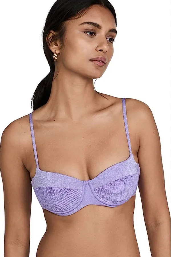 L*SPACE Bikini SET Marley Amethyst Top And Tie Bottoms - Image 3