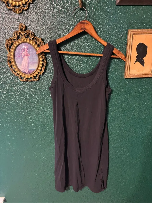 Lululemon Black Tank Top Mini Dress Sz XS - Image 2