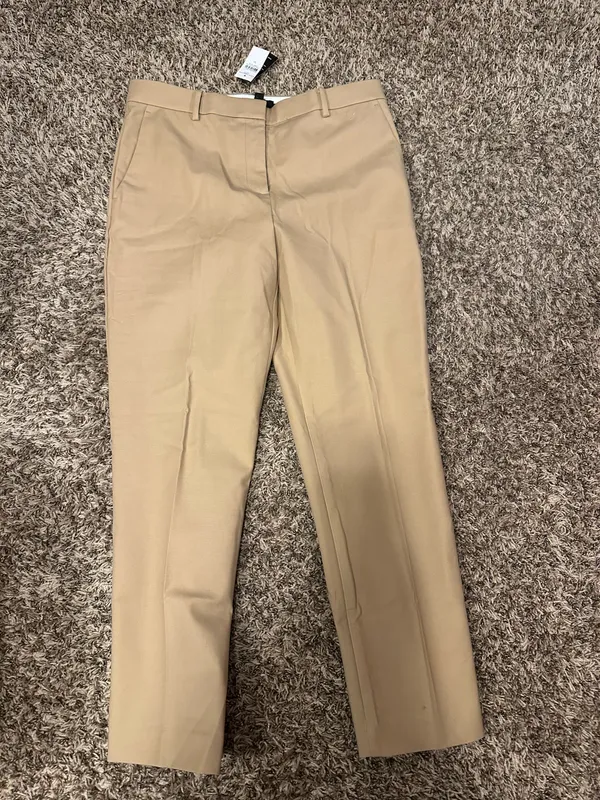 Ann Taylor The High Rise Eva Ankle Pant Cappuccino Tan Size 10 Curvy Fit - Image 3