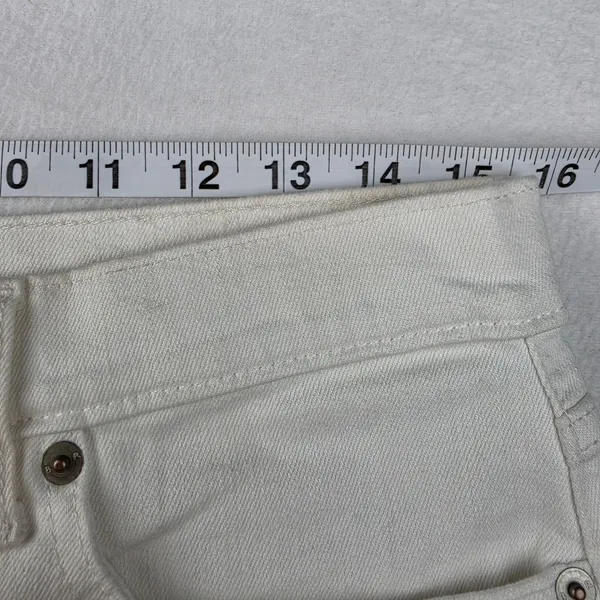 Banana Republic Womens 30/10 High Rise Wide Leg Crop Jeans Pure White 862762 - Image 12