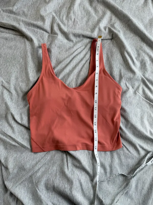 Lululemon Womens Align Tank Top 6 Bra Lined Rustic Coral Workout Running Yoga - Image 6