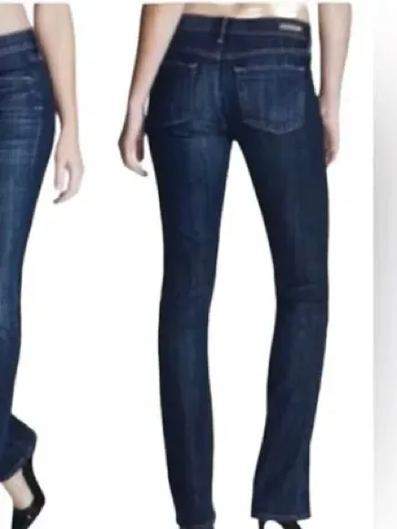 Citizens of‎ Humanity Ava Low Rise Straight Leg Jeans Dark Wash 30 - Image 12