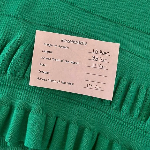 Anthropologie MAEVE Promenade Pointelle‎ Knit Dress Solid Green Flirty X-Small - Image 15