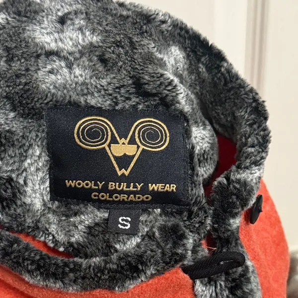 Wooly Bully‎ Fleece Sweatshirt Faux Fur Trim Gorp Winter Cabincore Granola - Image 6