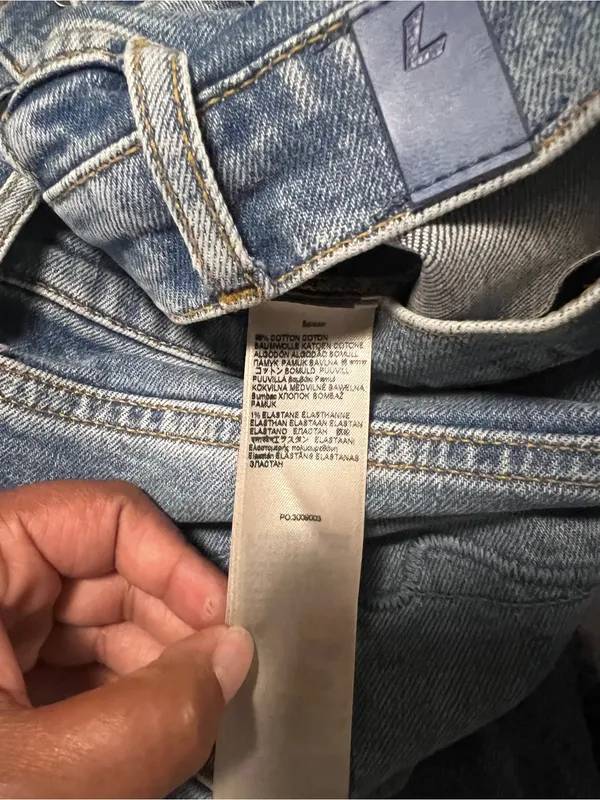 7 for all‎ mankind Women's Jeans Original Bootcut Size 27 Hem Split Light Wash - Image 6
