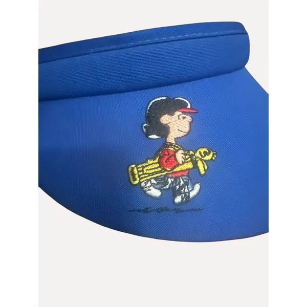 Blue Peanuts Lucy Baseball Visor By Town Talk MFG Adj Fit Terry Cloth‎ Lining - Image 3