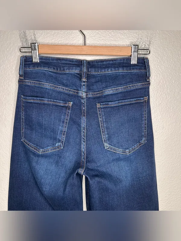 Quince Bella Stretch Wide Leg Jeans 28” in Midnight Blue 27 - Image 10