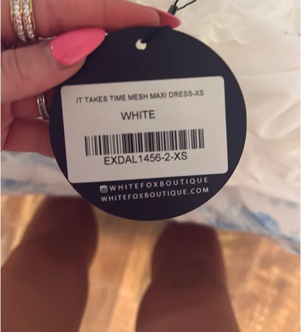 White Fox Maxi Dress - Image 4