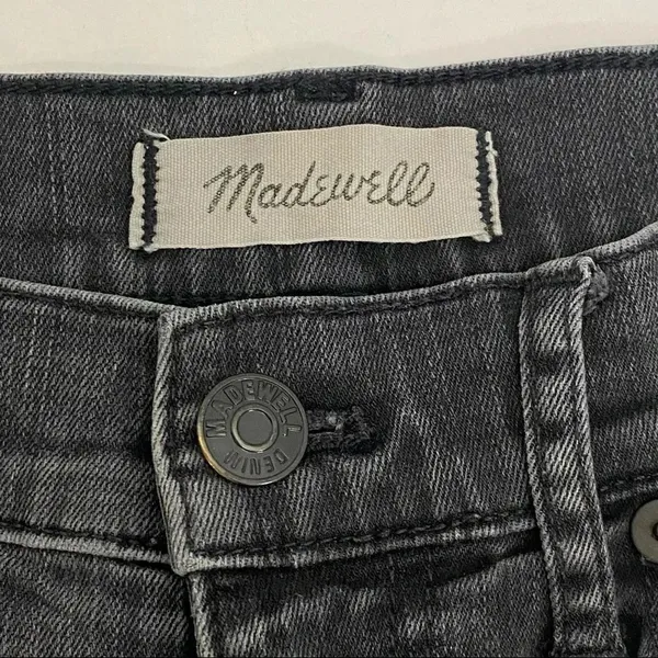 Madewell 9" High Riser Skinny Jeans Black Wash Denim Stretch Women’s Size 25 - Image 6