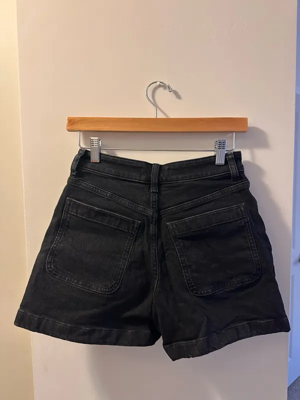 Madewell black sailor shorts curvy - Image 2