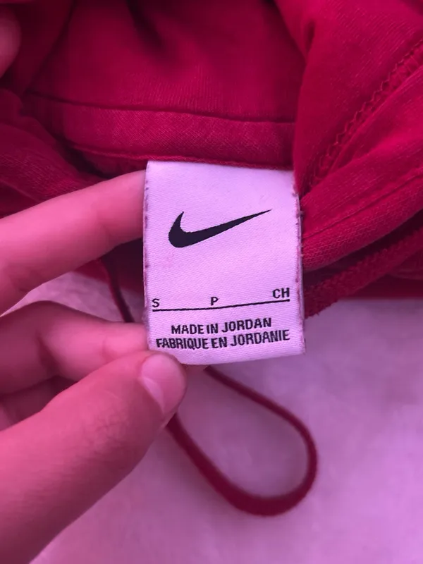 Nike Red Women's Pullover Hoodie with Small Swoosh - Image 5