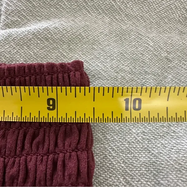 Aerie Offline Maroon Scrunch Side Waist Leggings Size XS - Image 4