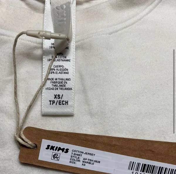 SKIMS Cotton Jersey T-Shirt XS - Image 3