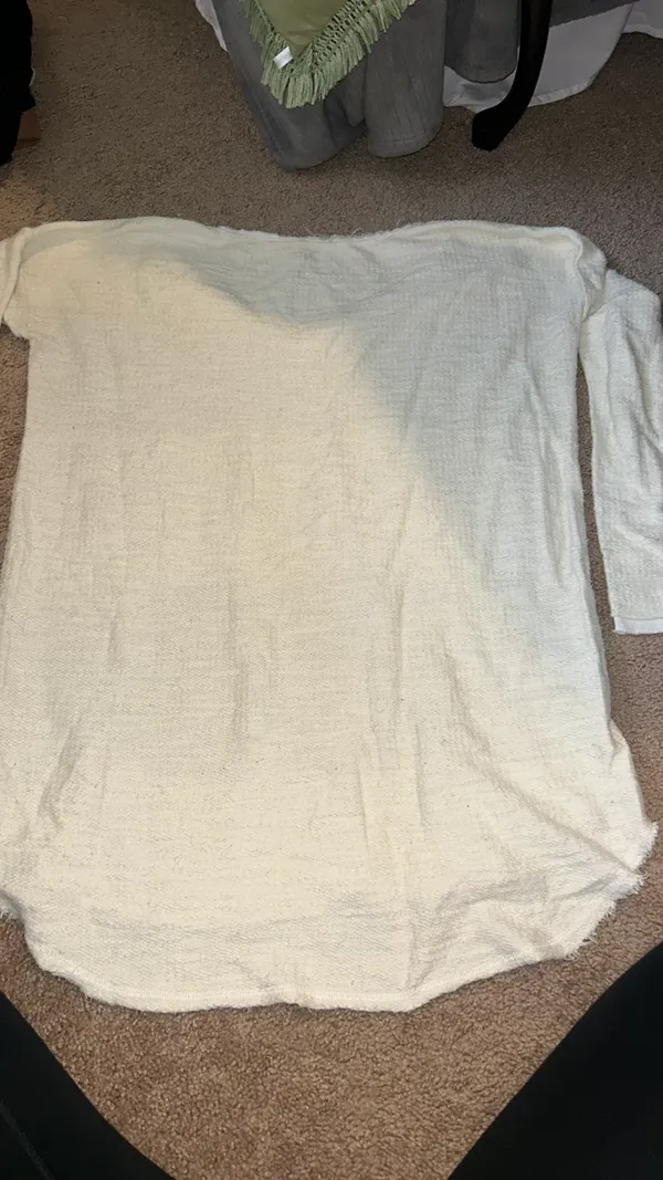 White Gray Sparkly Sweater - Image 5