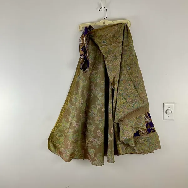 Boutique Reversible Maxi Wrap Skirt BINS419 - Image 2