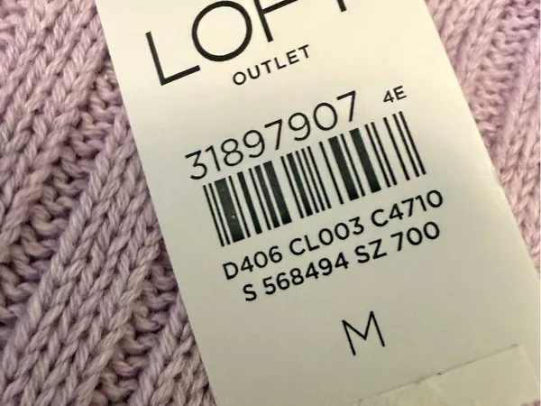 NWT LOFT Outlet Lavender Ribbed Knit Mock Neck Sweater Top Medium Stretch Office - Image 5