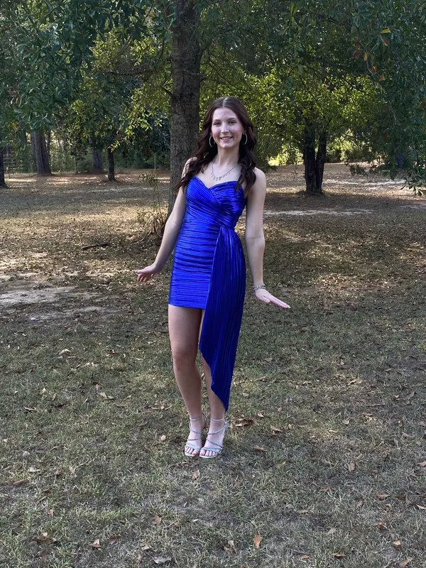 Hoco Dress Blue - Image 2