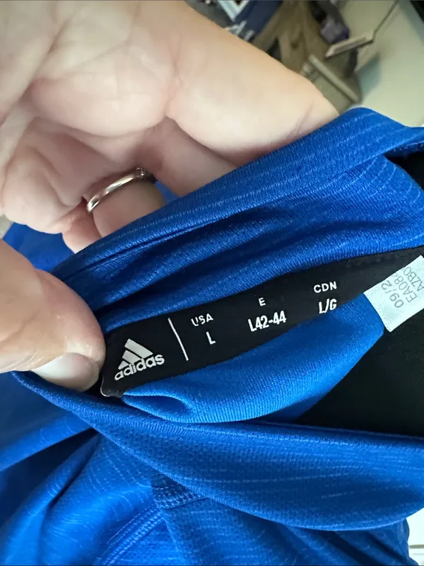 adidas Royal Blue Half-Zip Training Top - Image 4