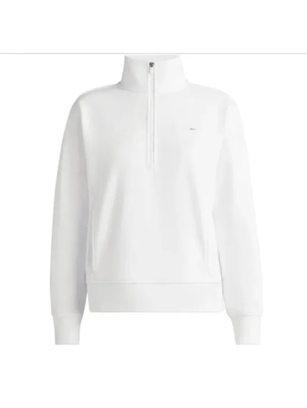 G/Fore I Hate Golf Boxy Crop French Terry Quarter Zip Sweatshirt Sweater XS - Image 2