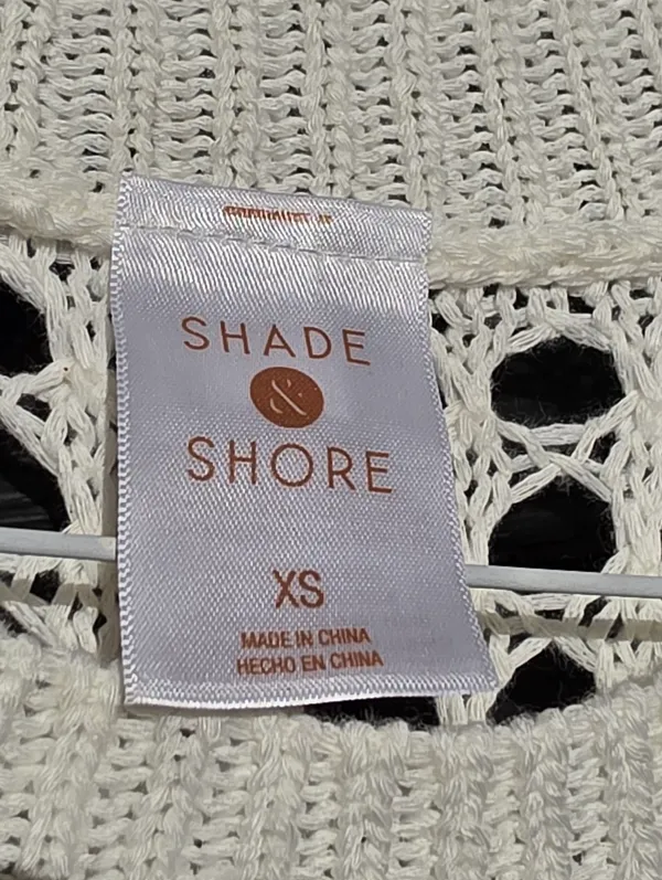 Women's Crochet Cover Up Midi Dress - Shade & Shore™ Off-White XS - Image 5