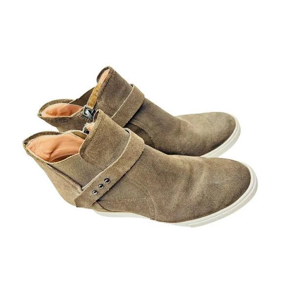 Linea Paolo Freshton suede leather Wedge sneaker bootie shoes sz 6.5 - Image 2