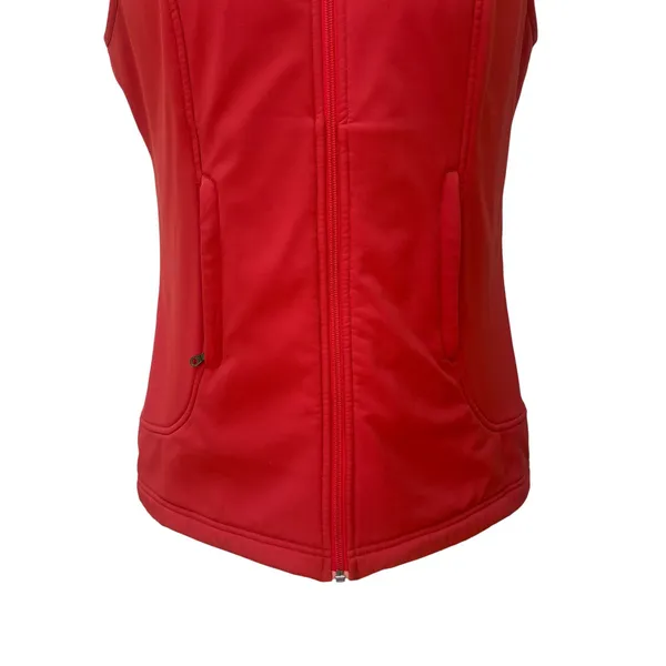 Pendleton Softshell‎ Vest Med Tall Orange Fleece Lined Full Zip Jacket Gorpcore - Image 3