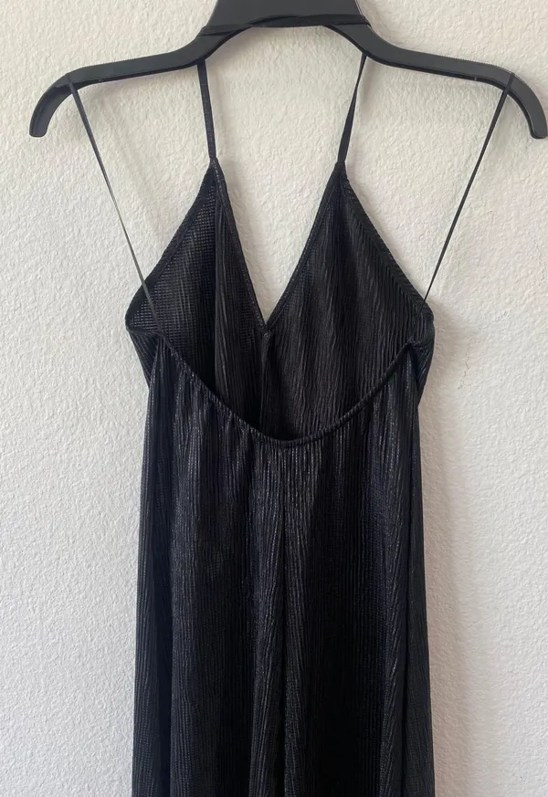 ZARA Basic Collection mesh black jumpsuit size S - Image 6