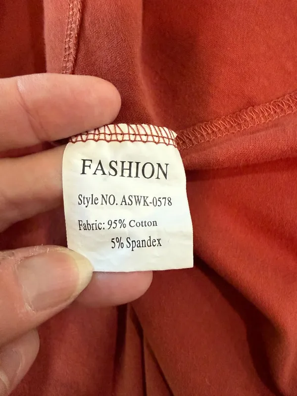 TikTok Famous Swing Dress Burnt Orange Baby Doll Size Small - Image 8