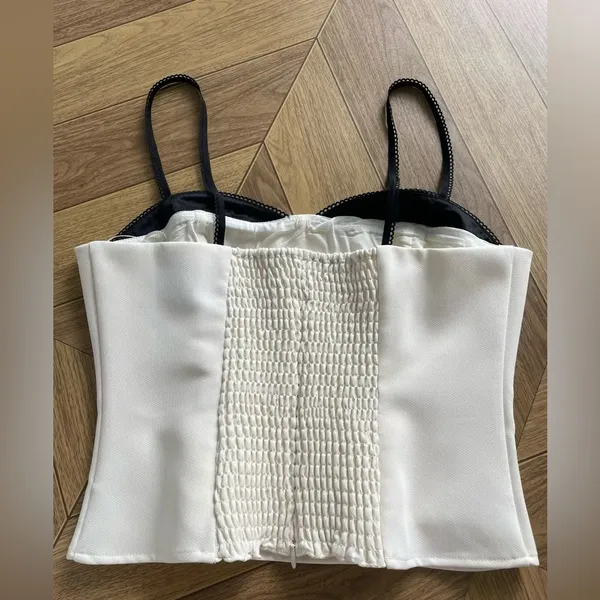 Reformation Melanie Top in Ivory 2 - Image 8