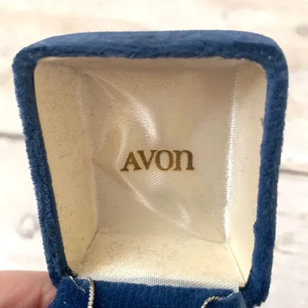 Vintage Avon Teardrop Gemstone Necklace Sterling Silver Chain Womens NEW - Image 3