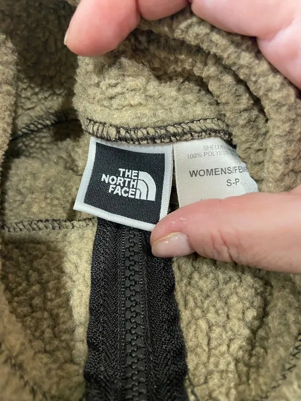 The North Face Vintage Y2K Fleece Quarter Zip Pullover Jacket Brown Size S Cozy - Image 3